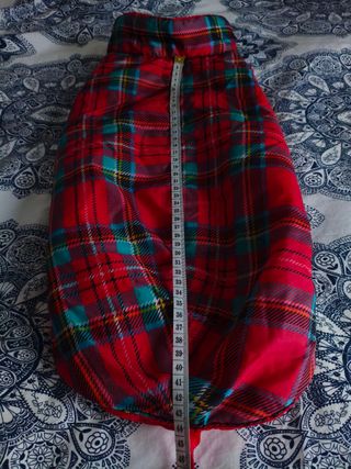 Abrigo para perrito a cuadros