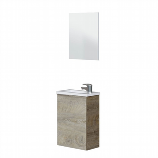 Mueble De Baño Compacto Con Lavabo Y Espejo. Robl