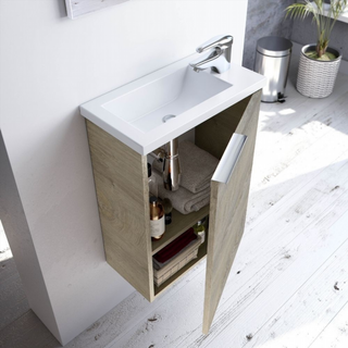 Mueble De Baño Compacto Con Lavabo Y Espejo. Robl