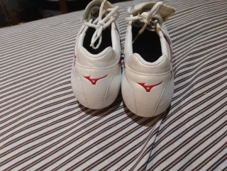 Zapatillas Fútbol Mizuno Talla 45 Blancas Rojas
