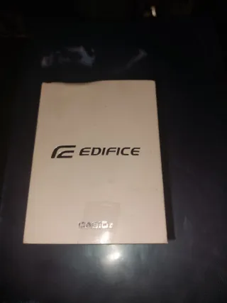 Reloj Casio Edifice Cronógrafo Azul y Plateado