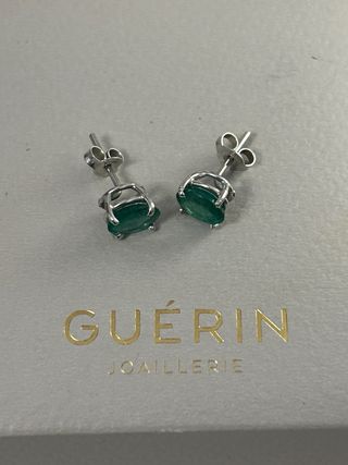 Pendientes de oro blanco