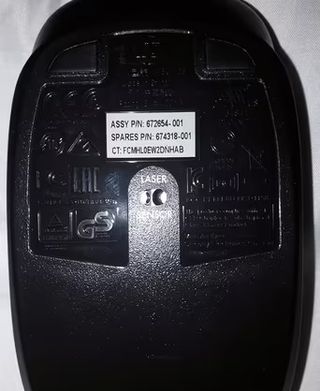 Mouse Laser HP 672654-001 USB Nero