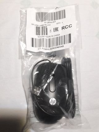 Mouse Laser HP 672654-001 USB Nero