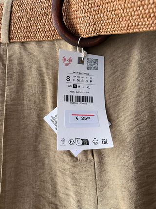 Bermuda Zara Beige Talla S