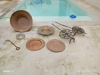 Antigüedad: plato cobre, bronce, lebrillo