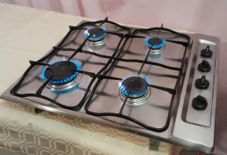 Encimera de gas butano 4 fuegos