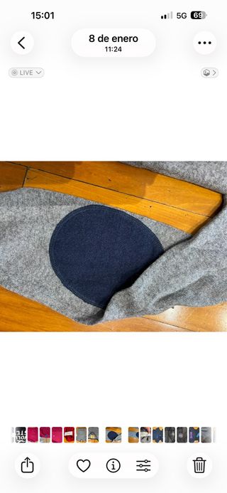 Jersey Springfield Talla S Azul Marino y Gris