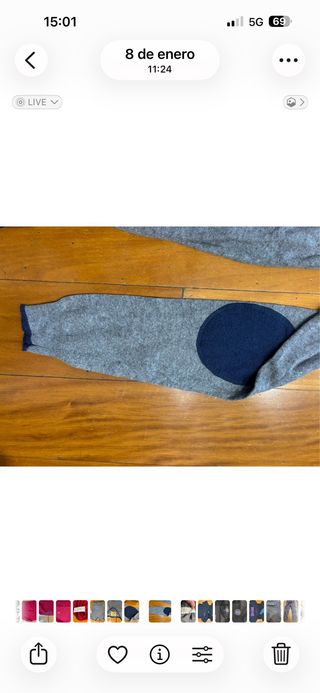 Jersey Springfield Talla S Azul Marino y Gris