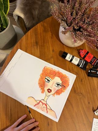 Cuadro mujer abstracta original. Cuadro decoración