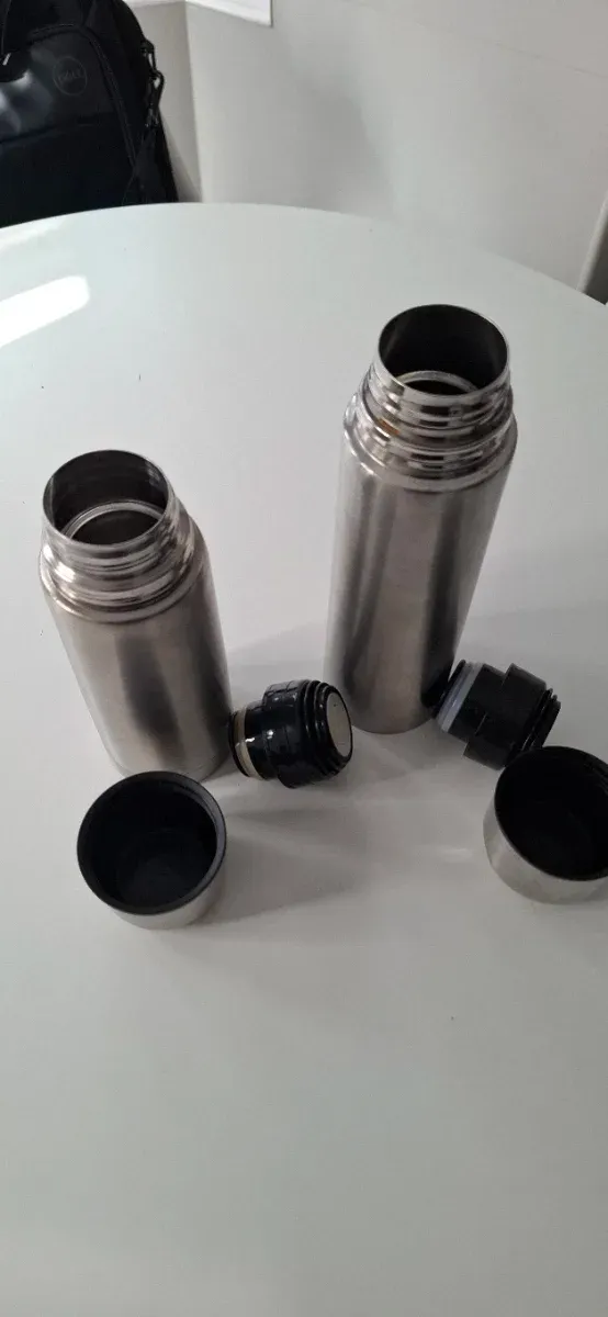 2 Botellas de Acero Inoxidable para Agua