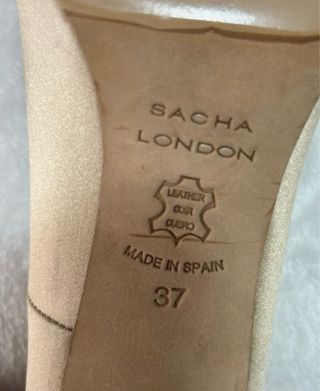 Sacha London zapatos dorados nuevos Talla 37