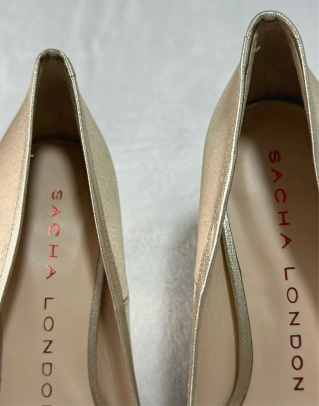 Sacha London zapatos dorados nuevos Talla 37