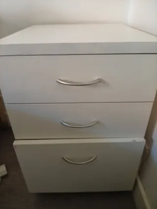 Cajonera mesilla blanca