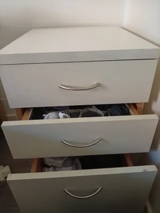 Cajonera mesilla blanca