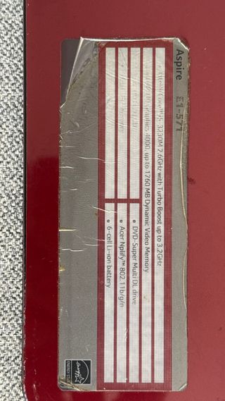 Portátil Acer Aspire Negro/Rojo