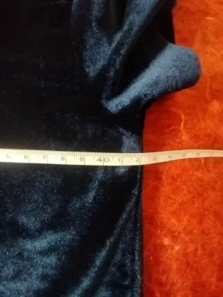 Camiseta Bershka terciopelo azul Talla S