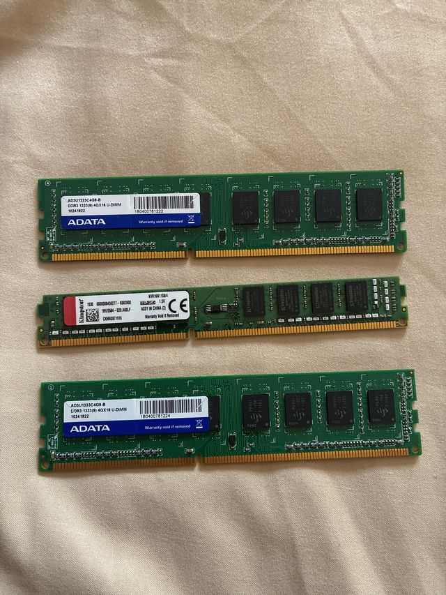 TARJETAS RAM 4G Adata y Kingston