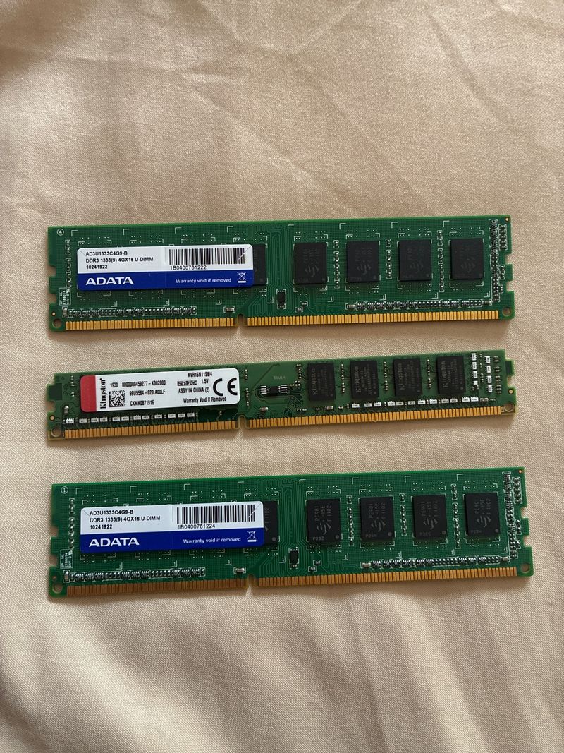 TARJETAS RAM 4G Adata y Kingston