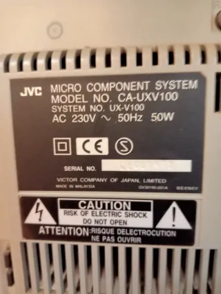 Minicadena JVC Radio CD