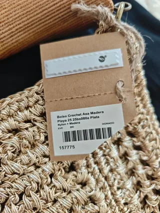 Bolso Malla Dorado Salvador Bachiller