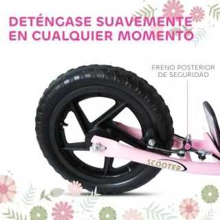 PATINETE INFANTIL CON RUEDAS GRANDES 12”–AJUSTABLE