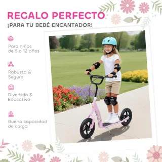 PATINETE INFANTIL CON RUEDAS GRANDES 12”–AJUSTABLE
