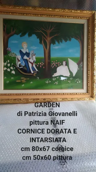 Quadro Garden Patrizia Giovanelli Pittura Naif