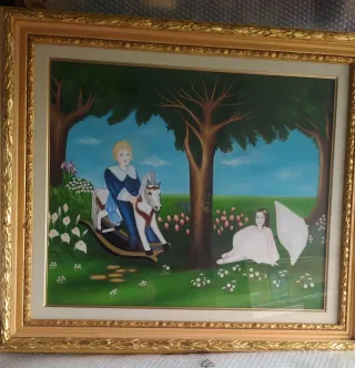 Quadro Garden Patrizia Giovanelli Pittura Naif