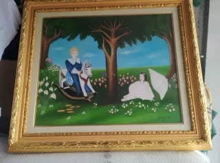 Quadro Garden Patrizia Giovanelli Pittura Naif