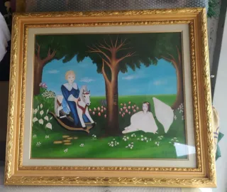 Quadro Garden Patrizia Giovanelli Pittura Naif