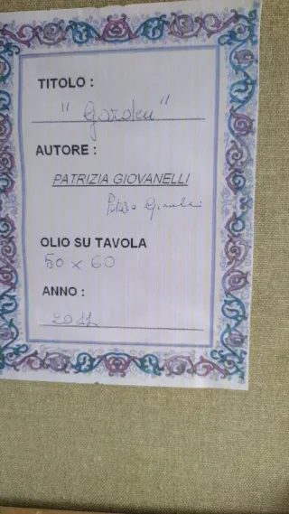 Quadro Garden Patrizia Giovanelli Pittura Naif