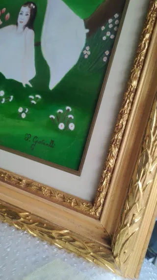 Quadro Garden Patrizia Giovanelli Pittura Naif