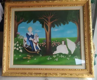 Quadro Garden Patrizia Giovanelli Pittura Naif