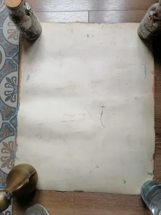 Obra de arte mixta sin firmar