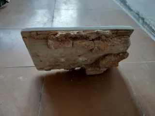 Estante ducha y toallero cerámica blanco