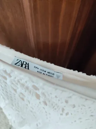 Vestido Zara Blanco Verano