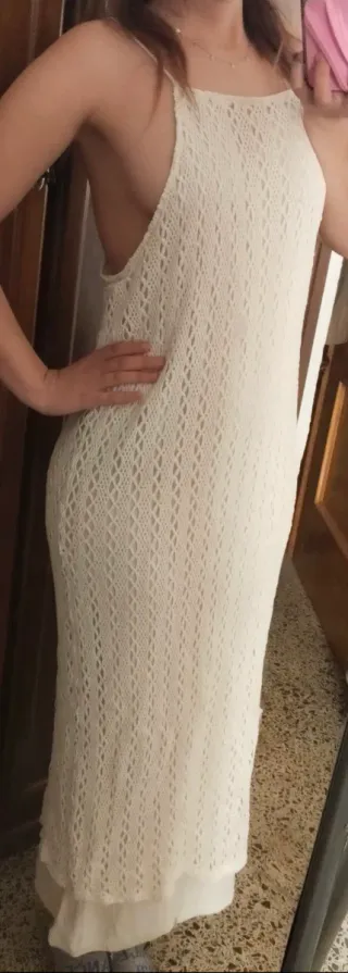 Vestido Zara Blanco Verano