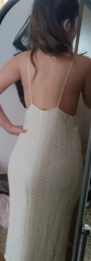 Vestido Zara Blanco Verano