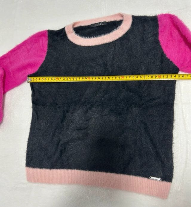 J’aime jersey de punto negro y rosa talla S
