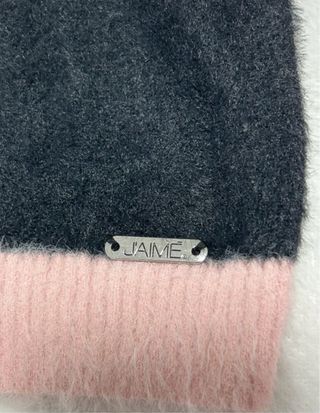 J’aime jersey de punto negro y rosa talla S