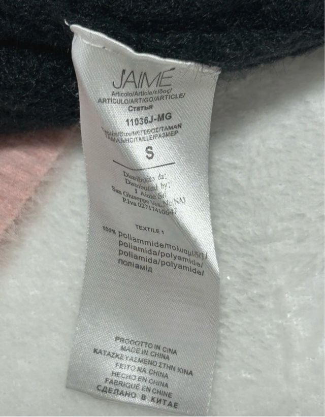 J’aime jersey de punto negro y rosa talla S