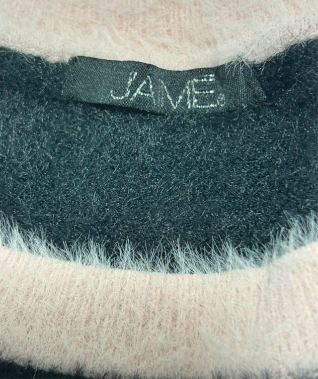 J’aime jersey de punto negro y rosa talla S