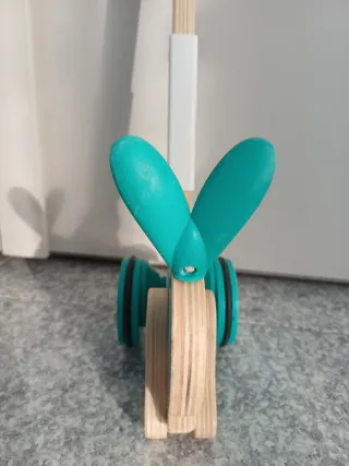 Coniglietto spingi e corri in legno