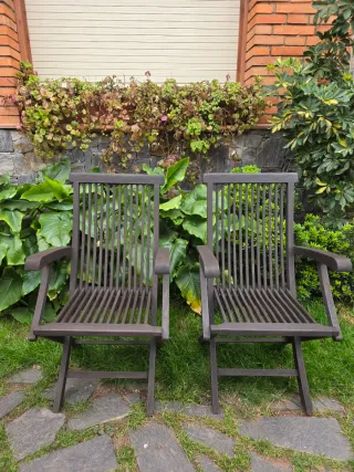 2 Sillones Teca Marrones