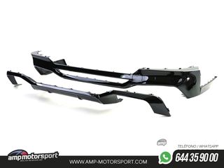 DIFUSOR TRASERO M PERFORMANCE BMW X4 G02 18-21 + COLAS DOBLES NEGRAS