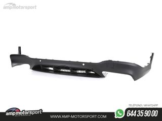 DIFUSOR TRASERO CON COLAS NEGRAS PARA MERCEDES GLC X253 NEGRO MATE