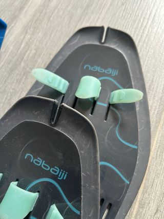 Aletas, pull y palas natación