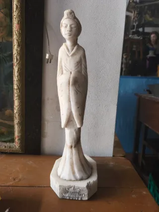 Figura Dama Oriental Alabastro 46cm