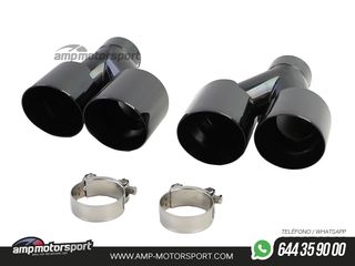 DIFUSOR TRASERO PARA BMW SERIE 3 G20 G21 + COLAS DOBLES NEGRAS